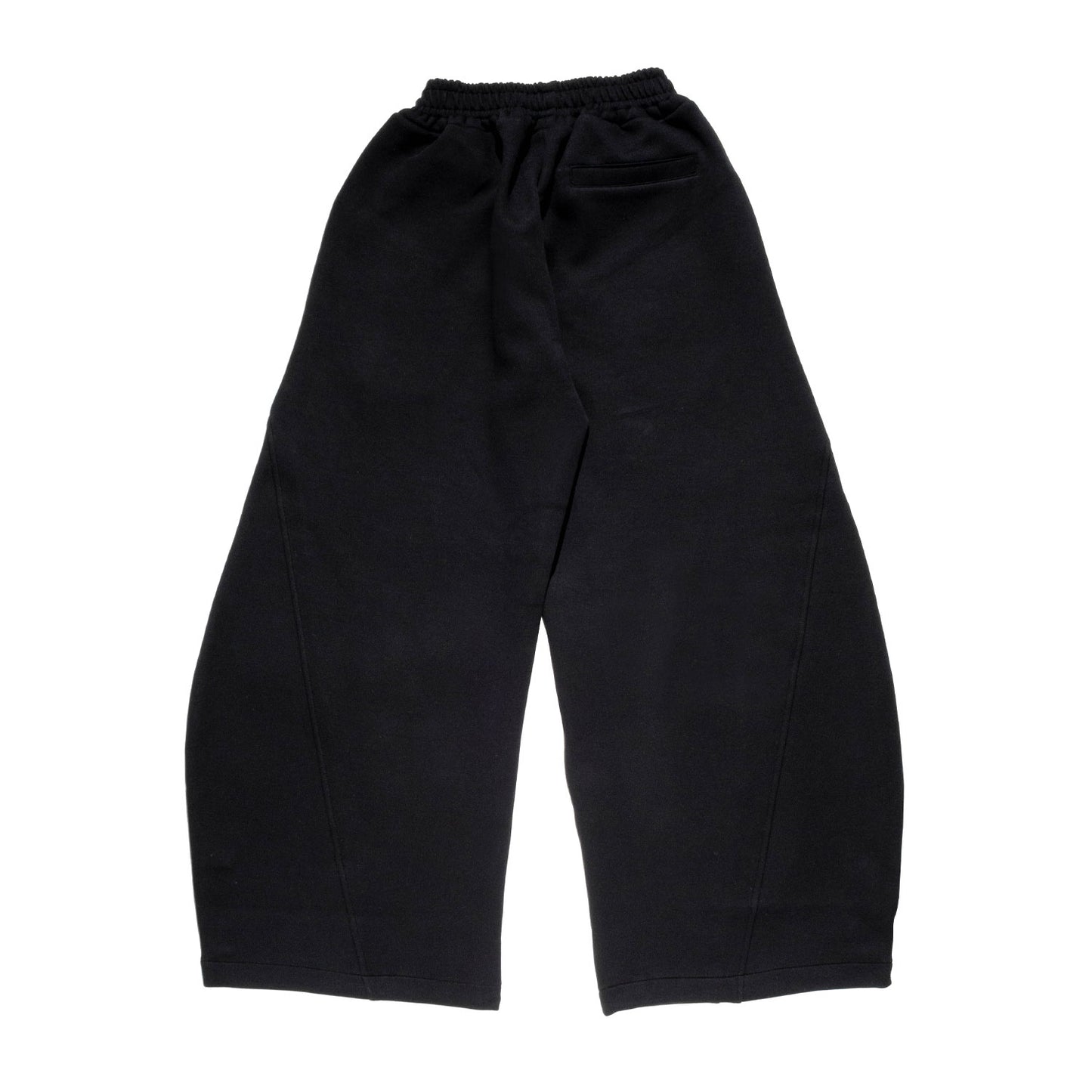 BAGGY BARREL SWEAT PANTS -BLACK-