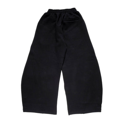 BAGGY BARREL SWEAT PANTS -BLACK-
