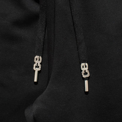 BAGGY BARREL SWEAT PANTS -BLACK-
