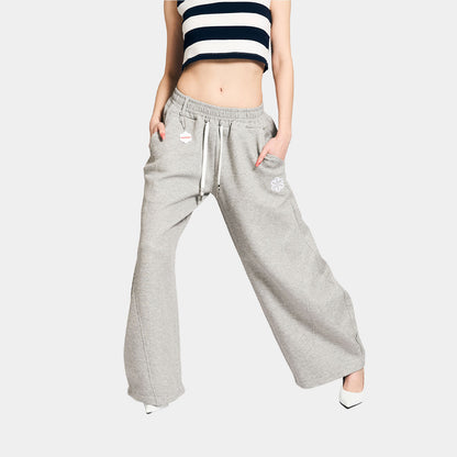 BAGGY BARREL SWEAT PANTS -H.GREY-
