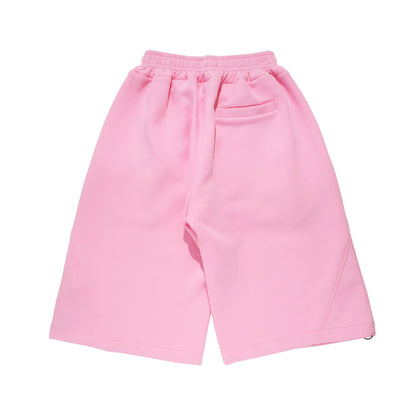 BAGGY SWEAT JORTS -PINK-