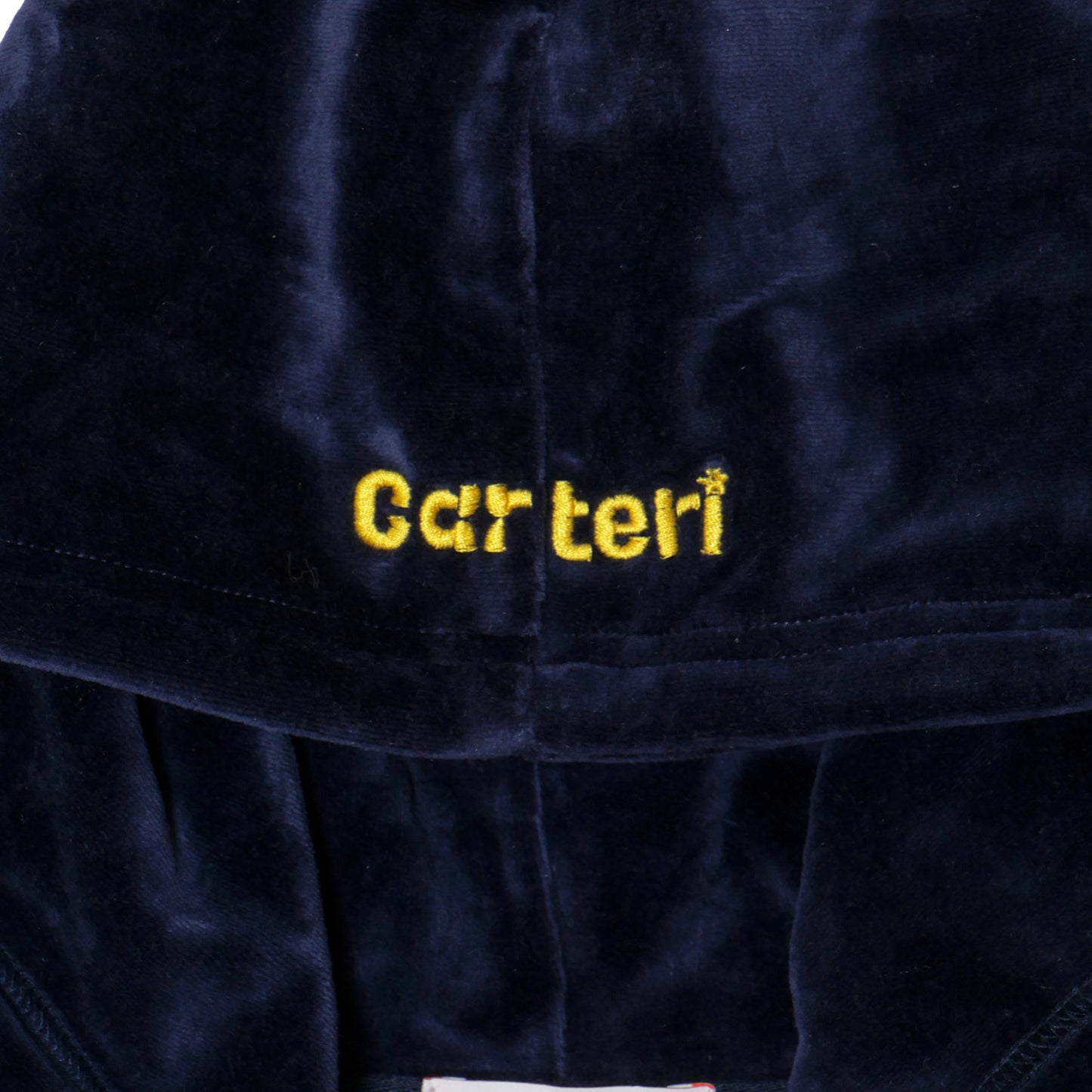 2 TONE PILE ZIP HOODIE -NAVY-