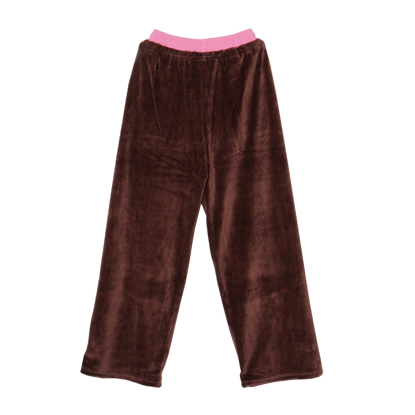 2 TONE PILE PANTS -BROWN-