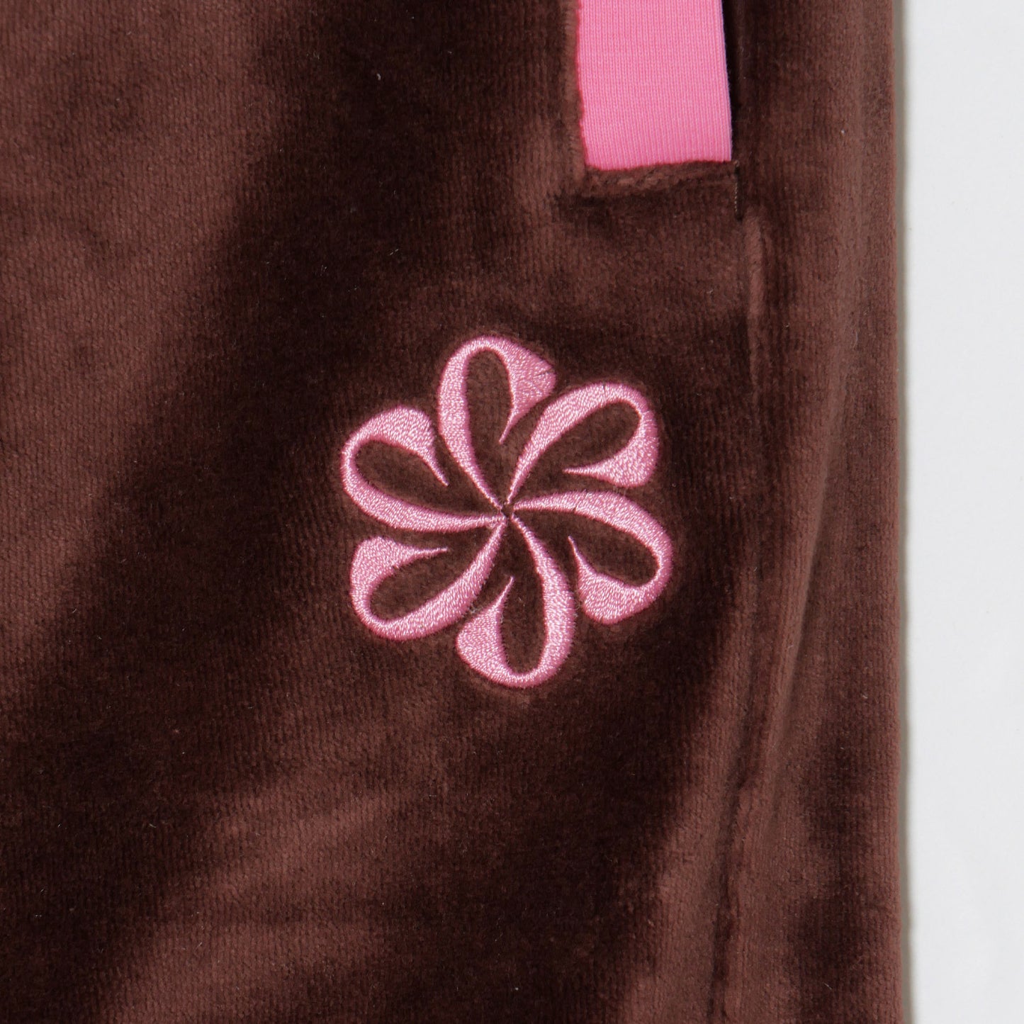 2 TONE PILE PANTS -BROWN-