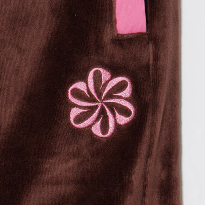 2 TONE PILE PANTS -BROWN-
