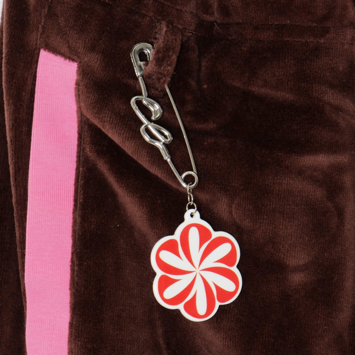 2 TONE PILE PANTS -BROWN-