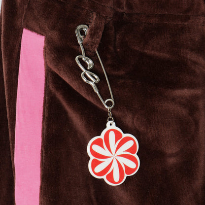 2 TONE PILE PANTS -BROWN-