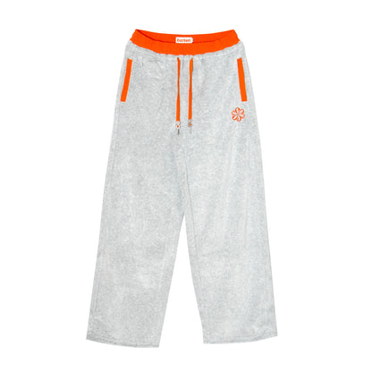 2 TONE PILE PANTS -H.GREY-