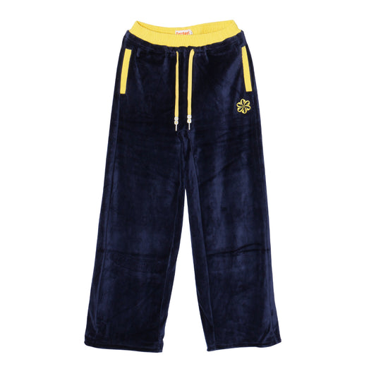 2 TONE PILE PANTS -NAVY-