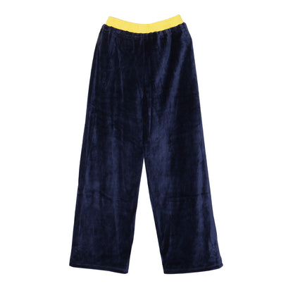2 TONE PILE PANTS -NAVY-