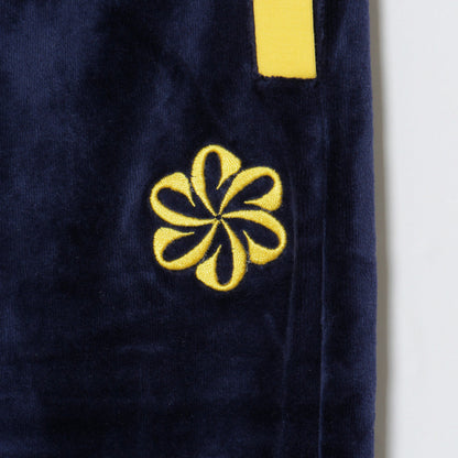 2 TONE PILE PANTS -NAVY-