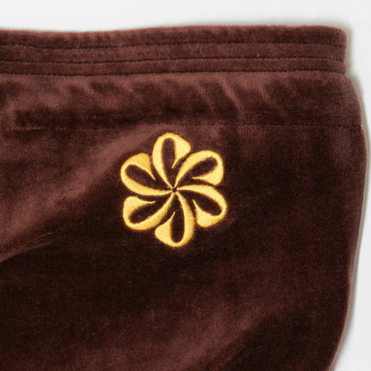 2 TONE PILE TUBE TOP -BROWN-