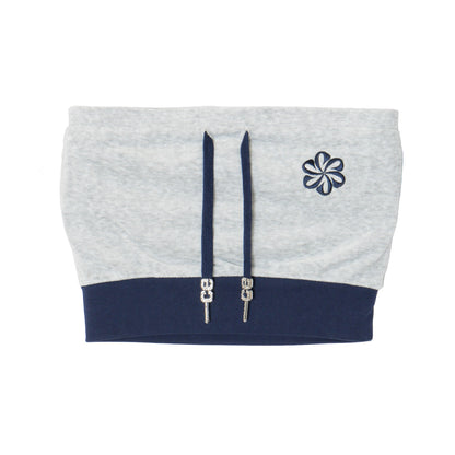 2 TONE PILE TUBE TOP -H.GREY-