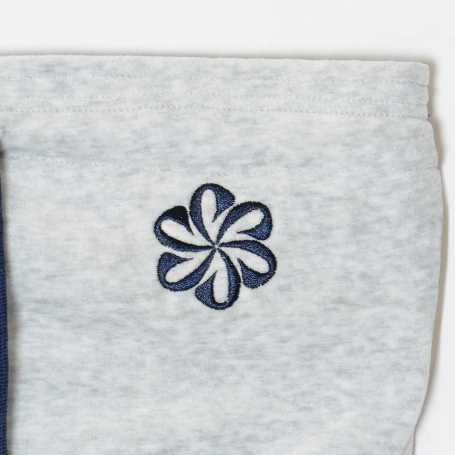 2 TONE PILE TUBE TOP -H.GREY-