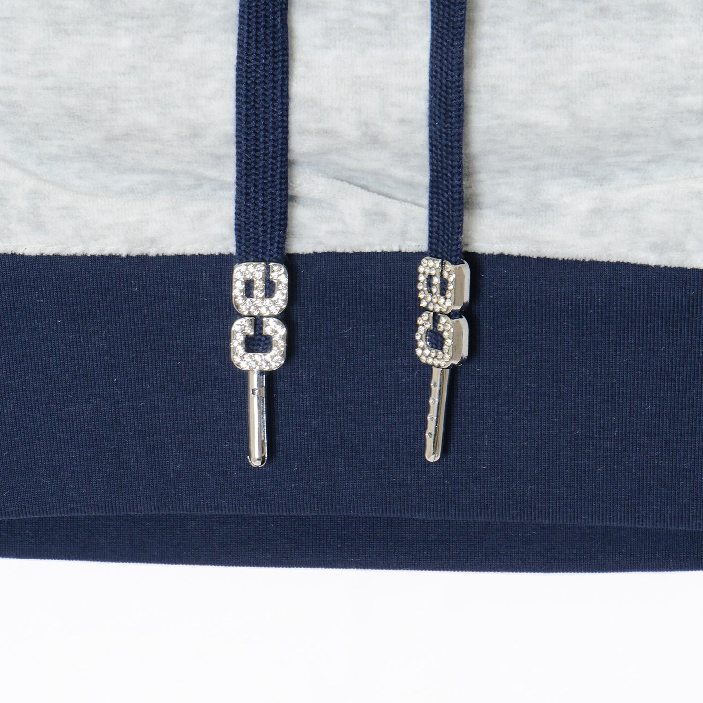 2 TONE PILE TUBE TOP -H.GREY-