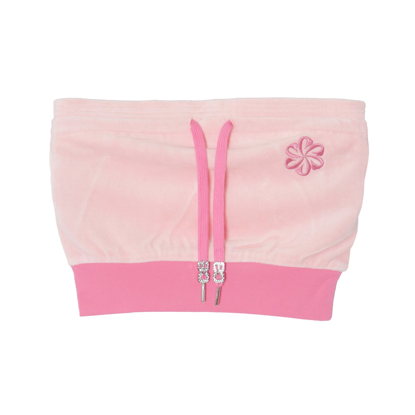 2 TONE PILE TUBE TOP -PINK-