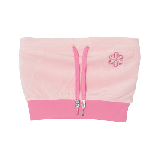 2 TONE PILE TUBE TOP -PINK-