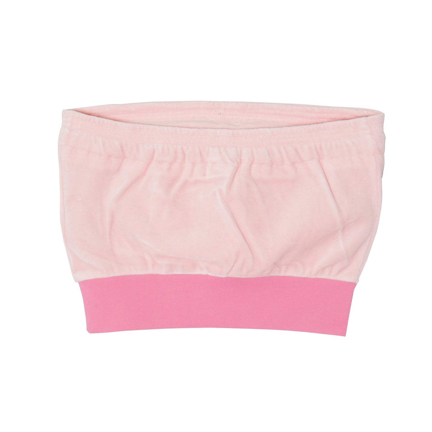 2 TONE PILE TUBE TOP -PINK-