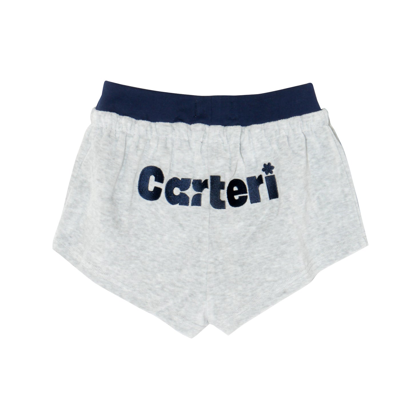 2 TONE PILE SHORTS -H.GREY-