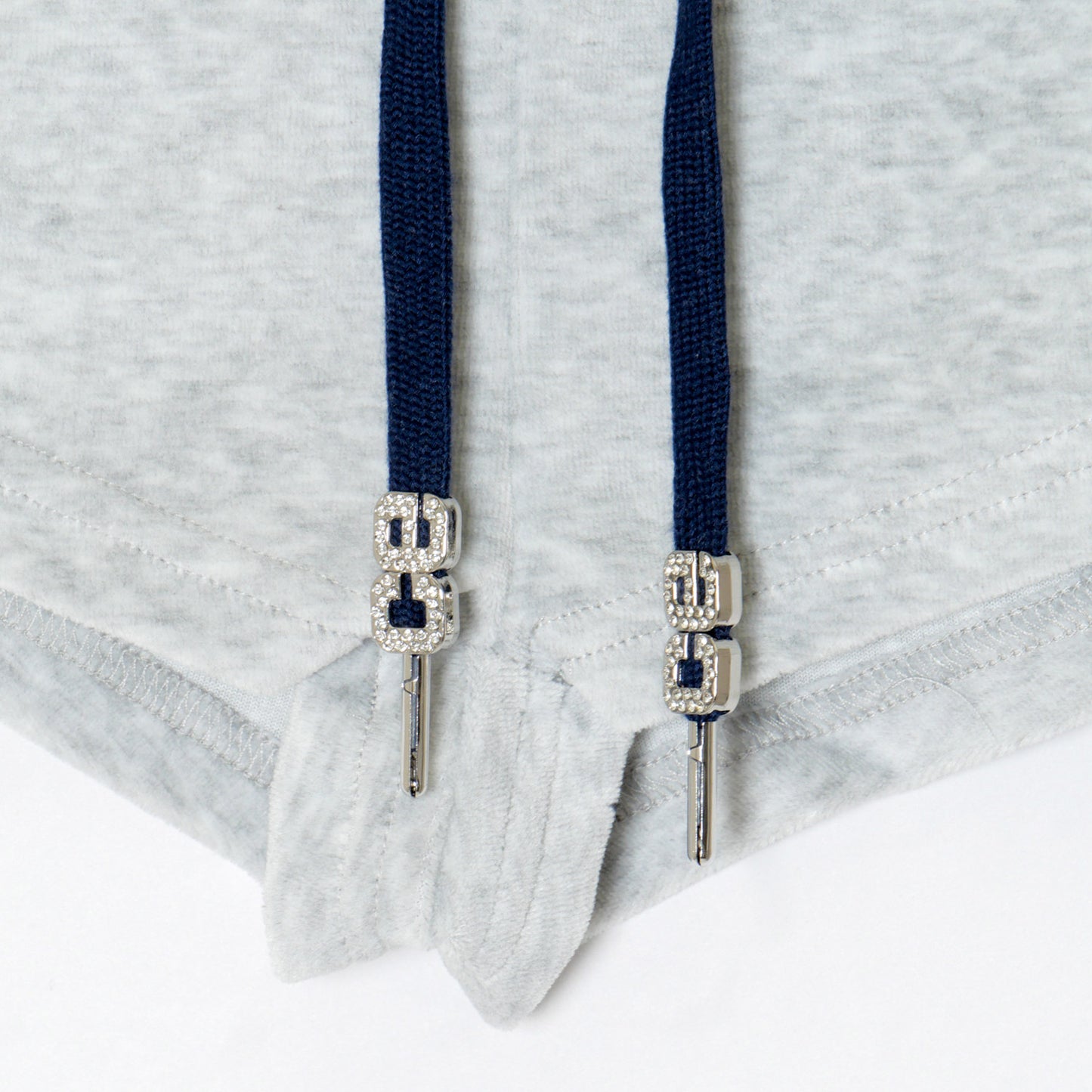 2 TONE PILE SHORTS -H.GREY-