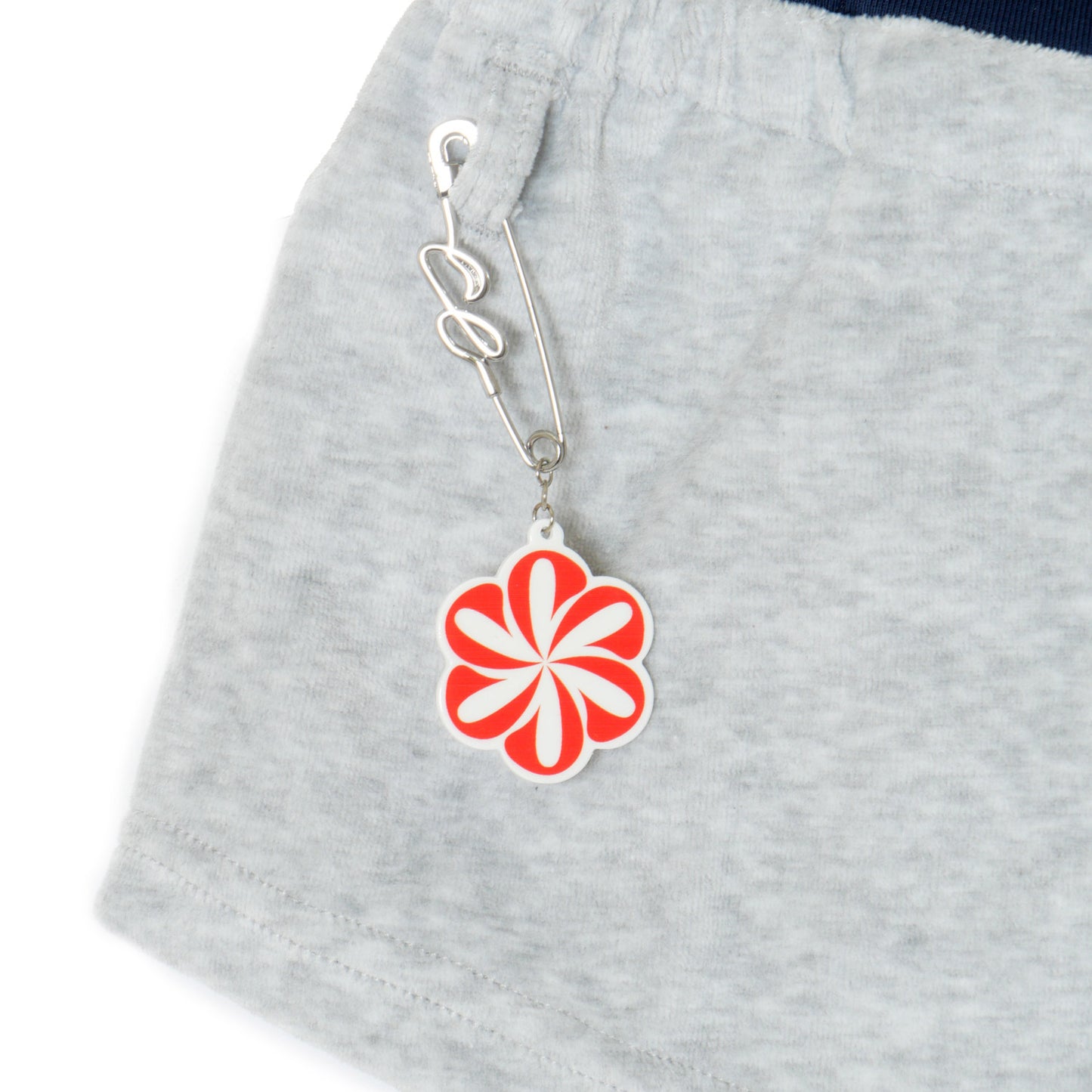 2 TONE PILE SHORTS -H.GREY-
