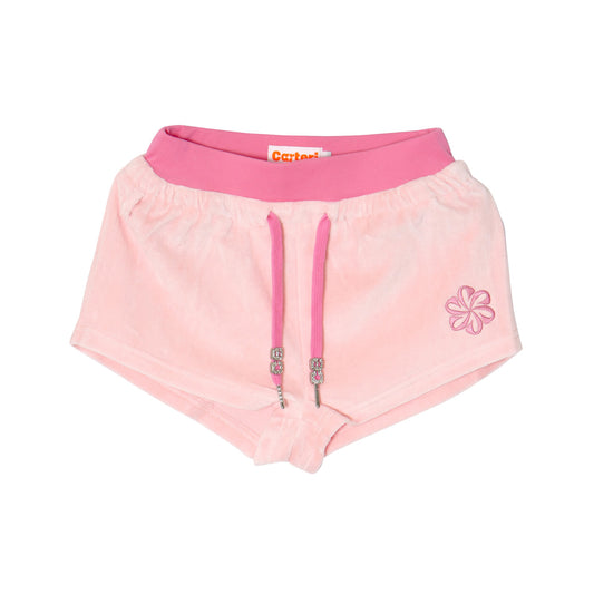 2 TONE PILE SHORTS -PINK-