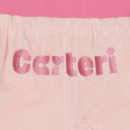 2 TONE PILE SHORTS -PINK-