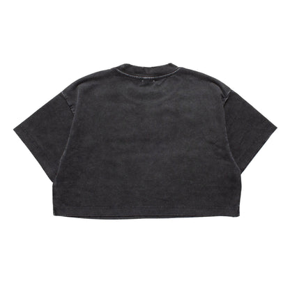 PAPARAZZI PIGMENT DYE CROPPED T-SHIRT -GREY-