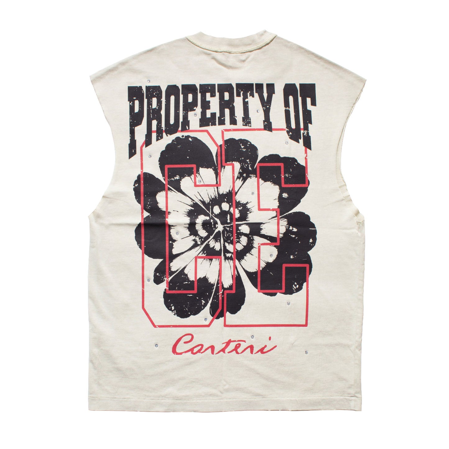 FOREVER PIGMENT DYE SLEEVELESS T-SHIRT -NATURAL-