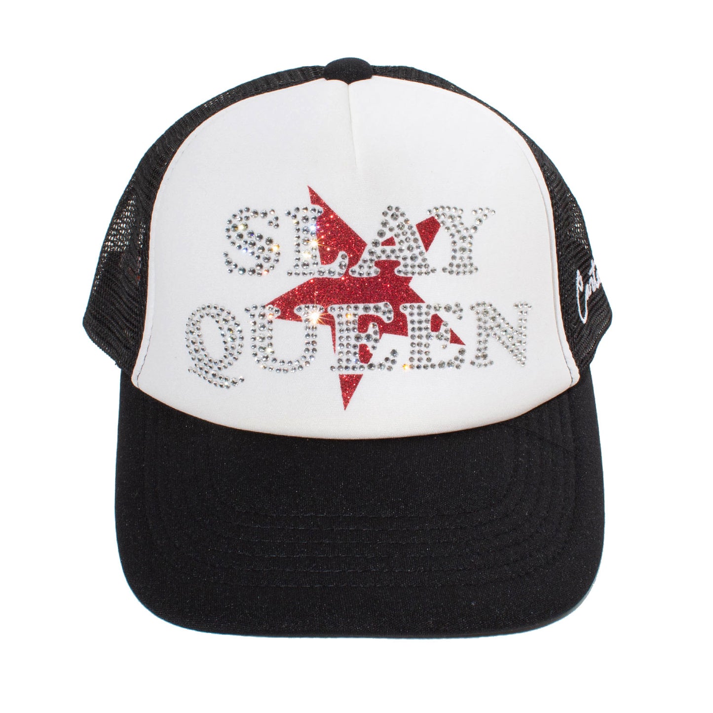 SLAY QUEEN TRUCKER CAP -BLACKxWHITE-