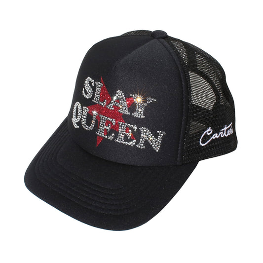 SLAY QUEEN TRUCKER CAP -BLACK-