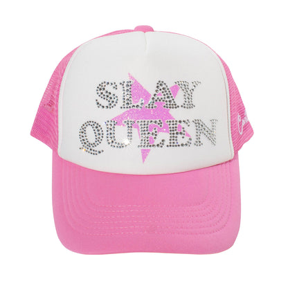 SLAY QUEEN TRUCKER CAP -PINK-