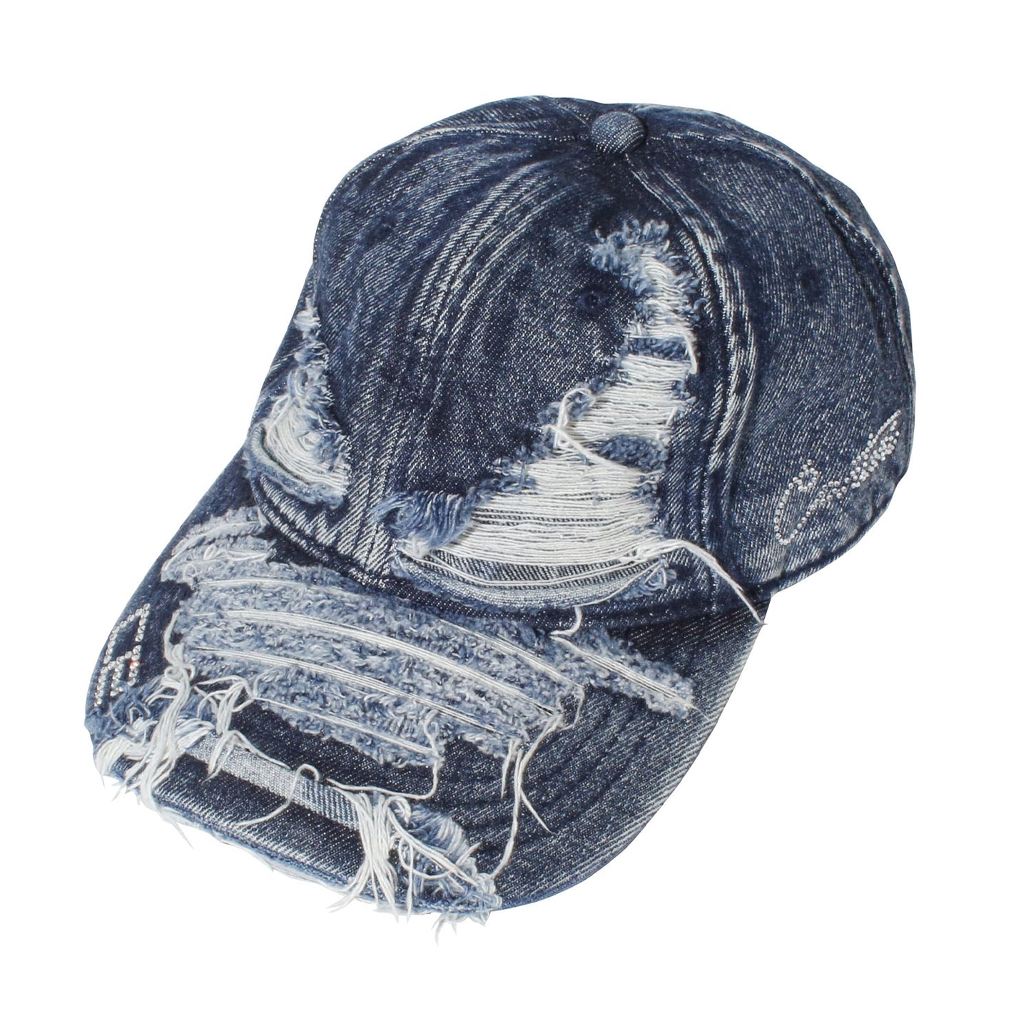 DAMAGE DENIM CAP -INDIGO-