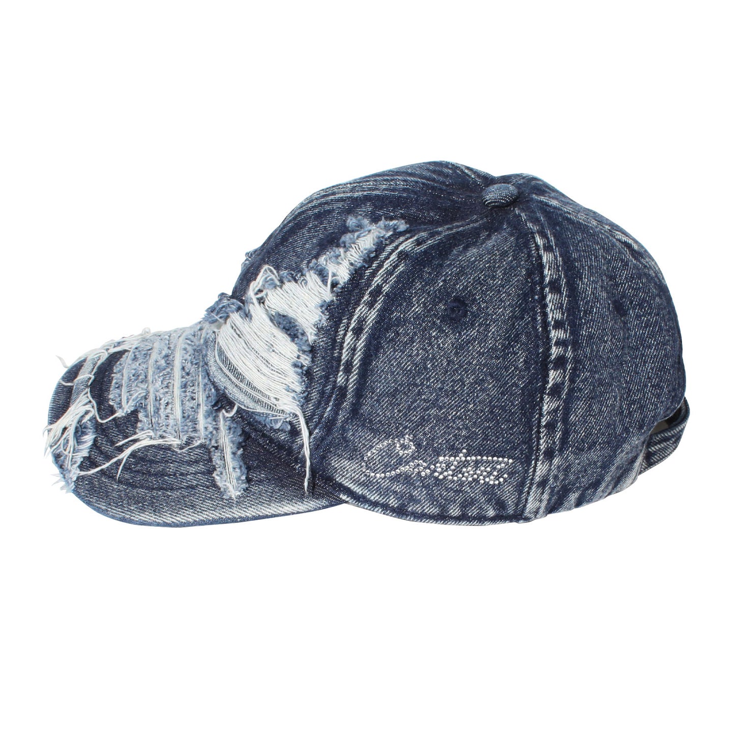 DAMAGE DENIM CAP -INDIGO-