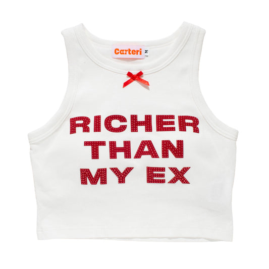 RICH TANK TOP -WHITE-