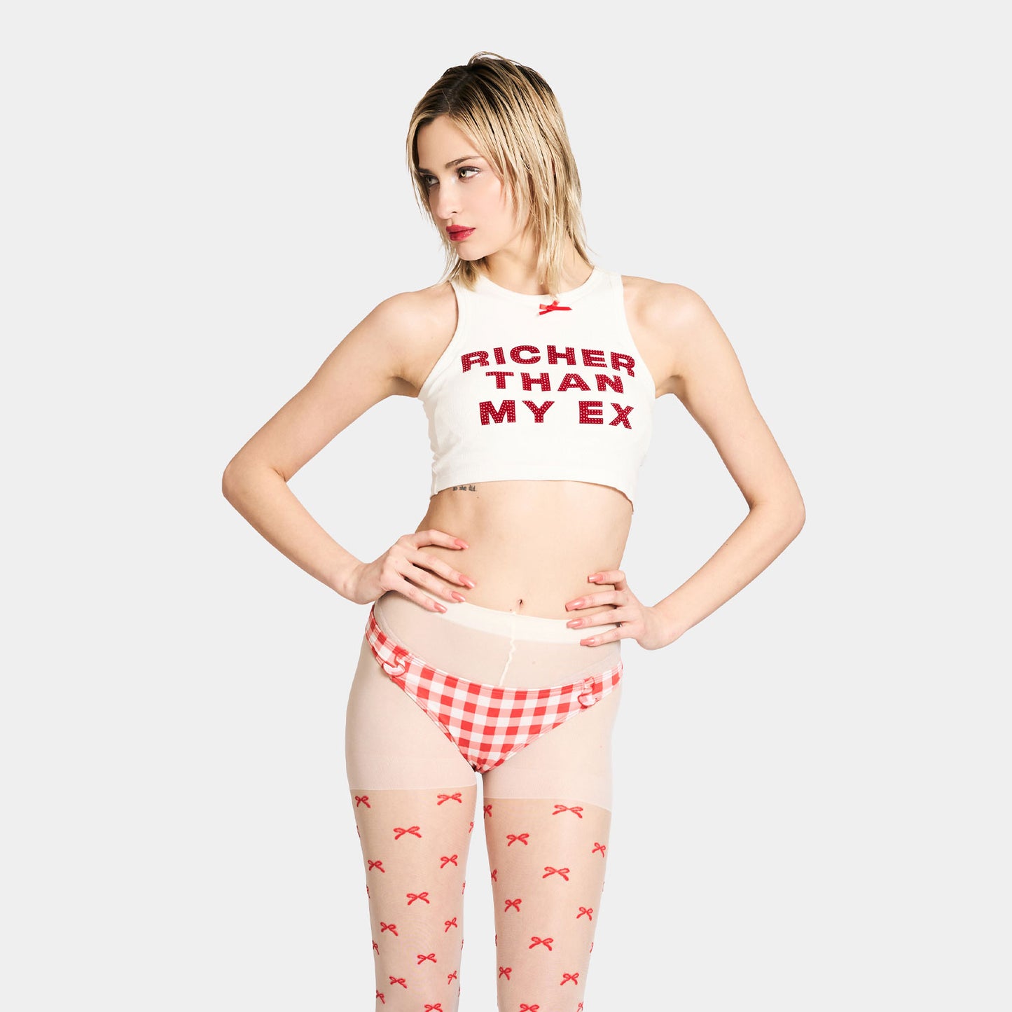 RICH TANK TOP -WHITE-