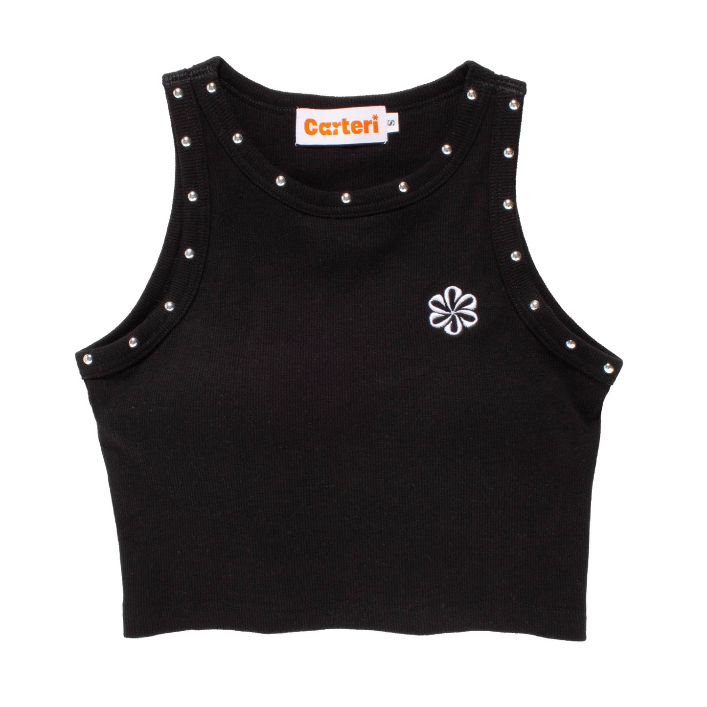 STUDS TANK TOP -BLACK-
