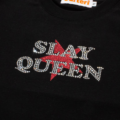 SLAY QUEEN T-SHIRT -BLACK-