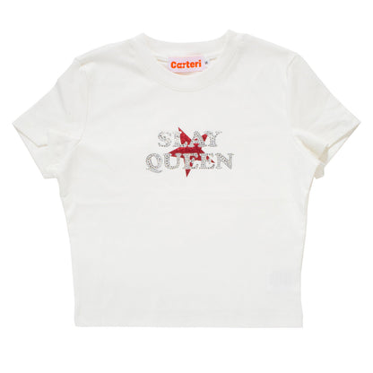 SLAY QUEEN T-SHIRT -WHITE-