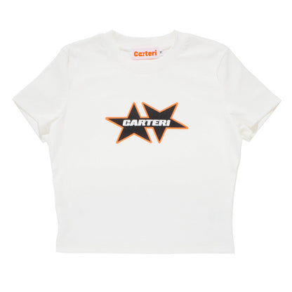 STAR T-SHIRT -WHITE-